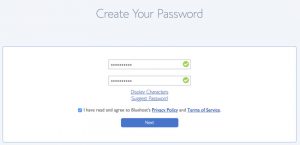 Create a Bluehost password for your account